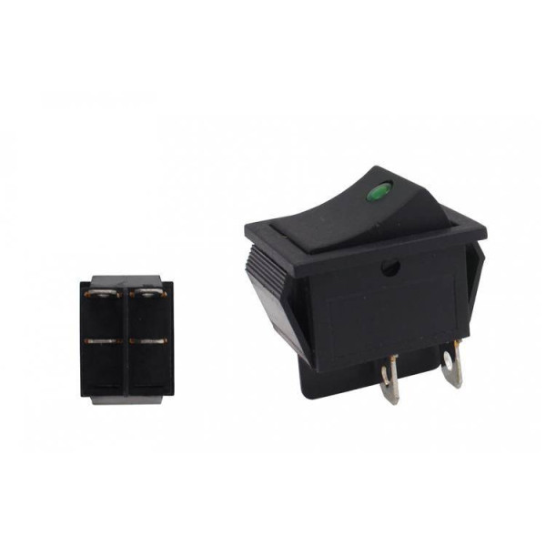 4-Pin Green LED Rocker Switch for Easy Control