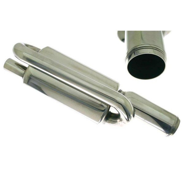 90mm Inlet Rear Muffler - 63.5mm Outlet Performance Upgrade