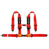 Racing Seat Belts Slide V2 4P 3" E4 - Red