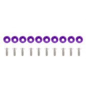 JDM Purple M6x1.0 Decorative Screws 15mm - Stylish Fasteners