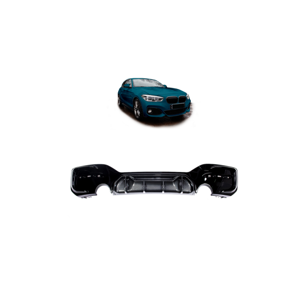 BMW 1 Series F20 F21 Facelift Rear Diffuser Carbon Look