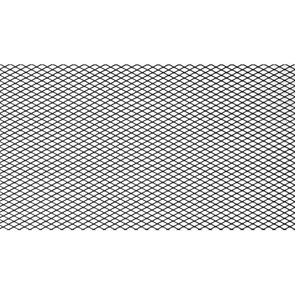 ALU Mesh Grill Diamond Black 100x33cm - Durable 6x3mm Design