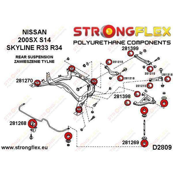 Rear beam mounting bush kit SPORT