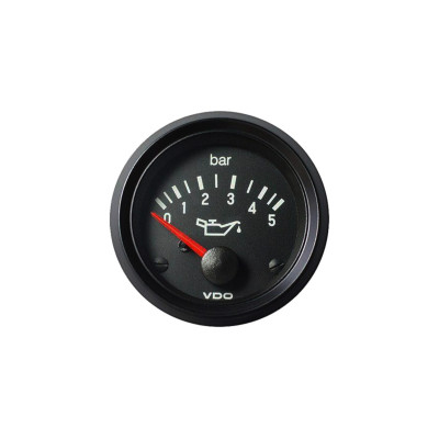 VDO 52mm Oil Pressure Gauge 5 Bar - 12V Automotive Monitor
