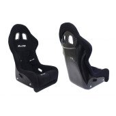 FIA Suede Black Racing Seat Slide RTS - Adjustable Comfort
