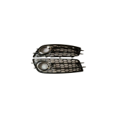 Fog Light Covers for Audi A4 B8 - Gloss Black