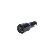 Dual USB Car Charger 12-24V 2.4A - Black Type 2