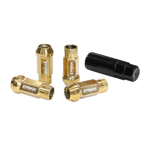 Epman JDM M12x1.5 Gold Wheel Lug Nuts - Premium Quality Fasteners