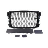 Bright Black RS-Style Grill for Audi A3 8P Facelift with PDC