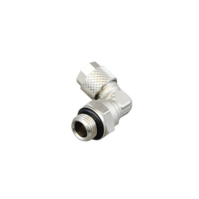 "Brass 6-4mm Air Hose Fitting - 1/4" External Angle Connector"