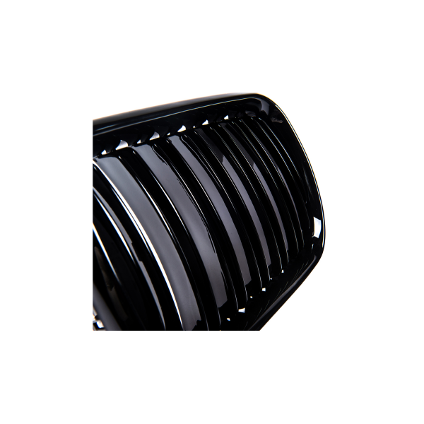 Gloss Black Dual Line Grill for BMW 3 E36 Facelift Compact