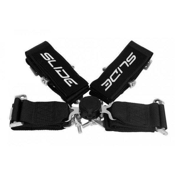 Quick Release 4-Point Racing Seat Belts - Black