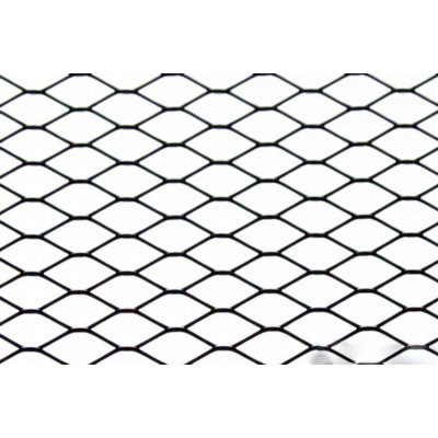 ALU Mesh Grill Diamond Black 120x20cm - Durable & Stylish