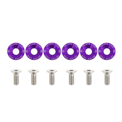 Purple Decorative Screws M8x1.25 15mm D1 - Stylish Hardware