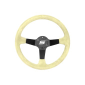 Steering wheel SLIDE 350mm offset:90mm Suede Yellow