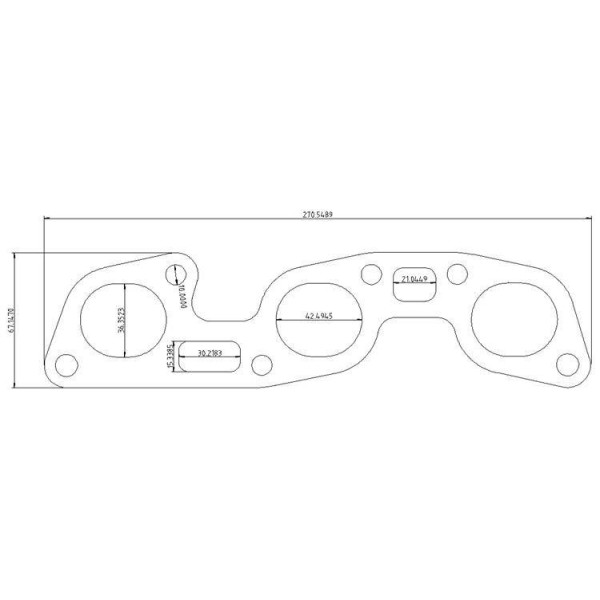 High-Performance Exhaust Flange for Nissan RB26 Engine