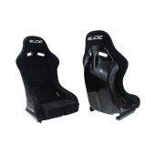 SLIDE RS Black Suede Racing Seat - Ultimate Comfort & Style