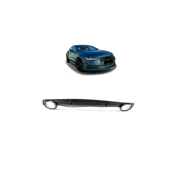 Custom Rear Diffuser for Audi A7 C7 Facelift - Enhanced Style