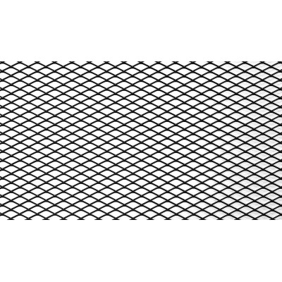 ALU Mesh Grill Diamond Black 100x33cm - 12x6mm Design