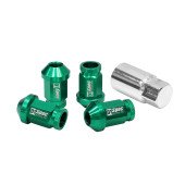 D1Spec Replica 40mm M12x1.25 Green Wheel Lug Nuts