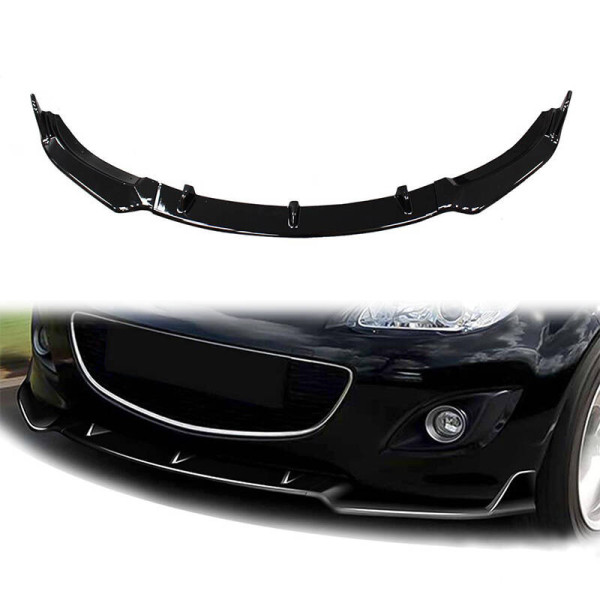 Gloss Black Front Splitter for Mazda MX-5 - Enhance Style & Performance