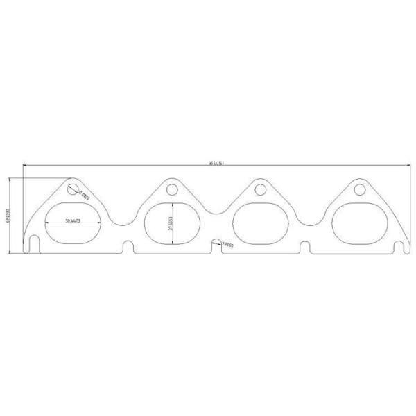 High-Performance Exhaust Flange for Honda B-Series Engines