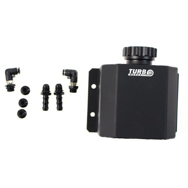 1L Black Oil Catch Tank Bulkhead - High Performance Solution