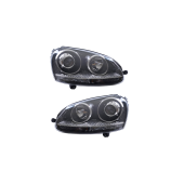 Volkswagen Golf V Front Chrome Lights - Stylish Upgrade