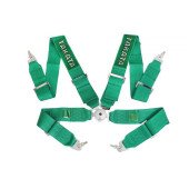 4-Point Green Takata Replica Racing Seat Belts - Safety First!