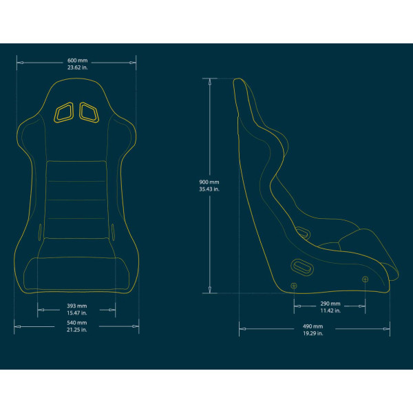 Bimarco Cobra III Racing Seat - Velvet Red
