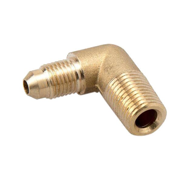 Brass 1/4 NPT to AN4 90-Degree Adapter Fitting