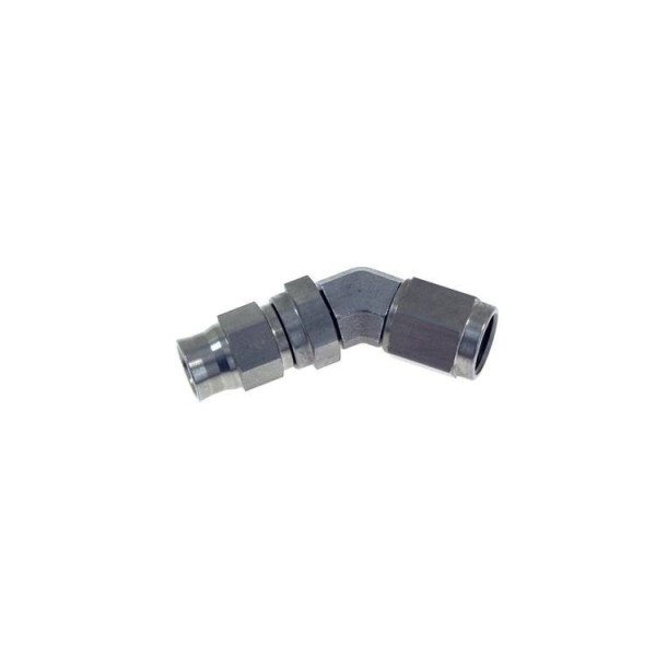 45° Female M10x1.0 AN3 Hose End Connector - S.S. Quality