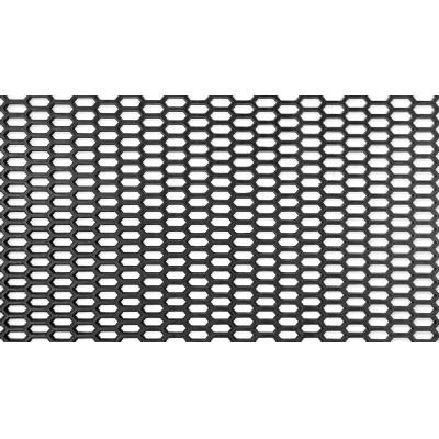 Black Honeycomb ABS Mesh Grill 120x40cm - 16x7mm Design
