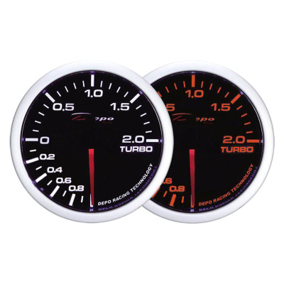 Depo 60mm Turbo Electric Gauge - 1 to 2 BAR Pressure