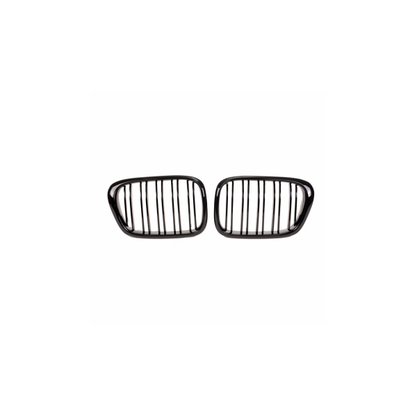Gloss Black Dual Line Grille for BMW 5 E39 Model