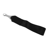 Heavy-Duty Black Tow Strap for Safe Vehicle Recovery