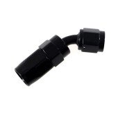 45° AN6 Black Swivel Fitting - High-Performance Connector