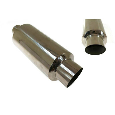 100mm Inlet Rear Muffler - 57mm Outlet Performance Upgrade