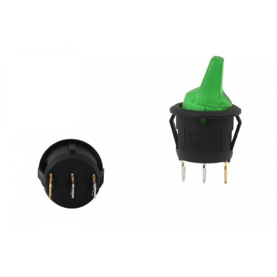 3-Pin Green LED Switch Flip ON-OFF for Easy Control