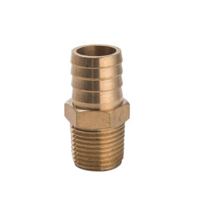 Brass Nipple 1-2 to 19mm Hose Connector - Durable & Reliable