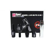 D1Spec Heptagon Racing Bolts 2in1 12x1.5 Black