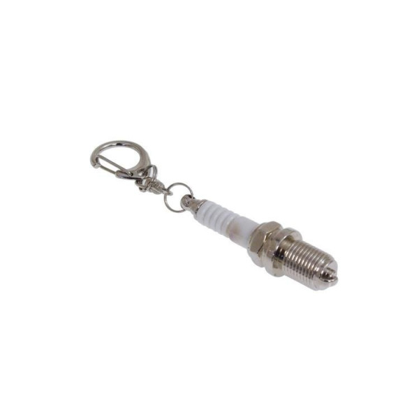 Keychain Ignition Plug Silver