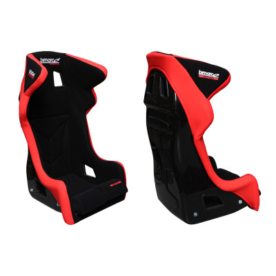 Bimarco Matrix Racing Seat Velvet Red-Black HANS FIA Approved