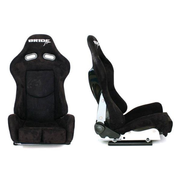 Bride K608 Suede Racing Seat - Black, Lightweight & Stylish