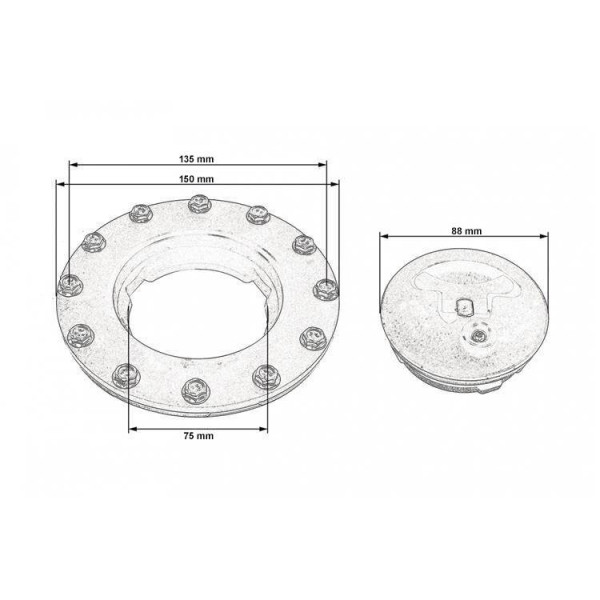 Durable Plastic Fuel Cap for Secure Vehicle Fueling