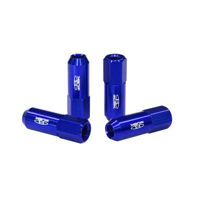 Blox Replica 60mm M12x1.25 Blue Wheel Lug Nuts - Durable & Stylish