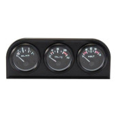 KET 52mm 3-in-1 Gauge Kit: Volt, Oil Temp & Pressure VDO Style