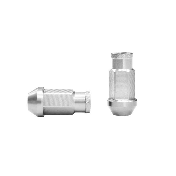 JBR 50mm M12 x1.5 Silver Wheel Lug Nuts - Durable & Stylish