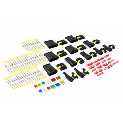 12-Piece Superseal Connector Set - 1 to 6 Pin Variety