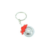 Keychain Big Brake Disc Red
